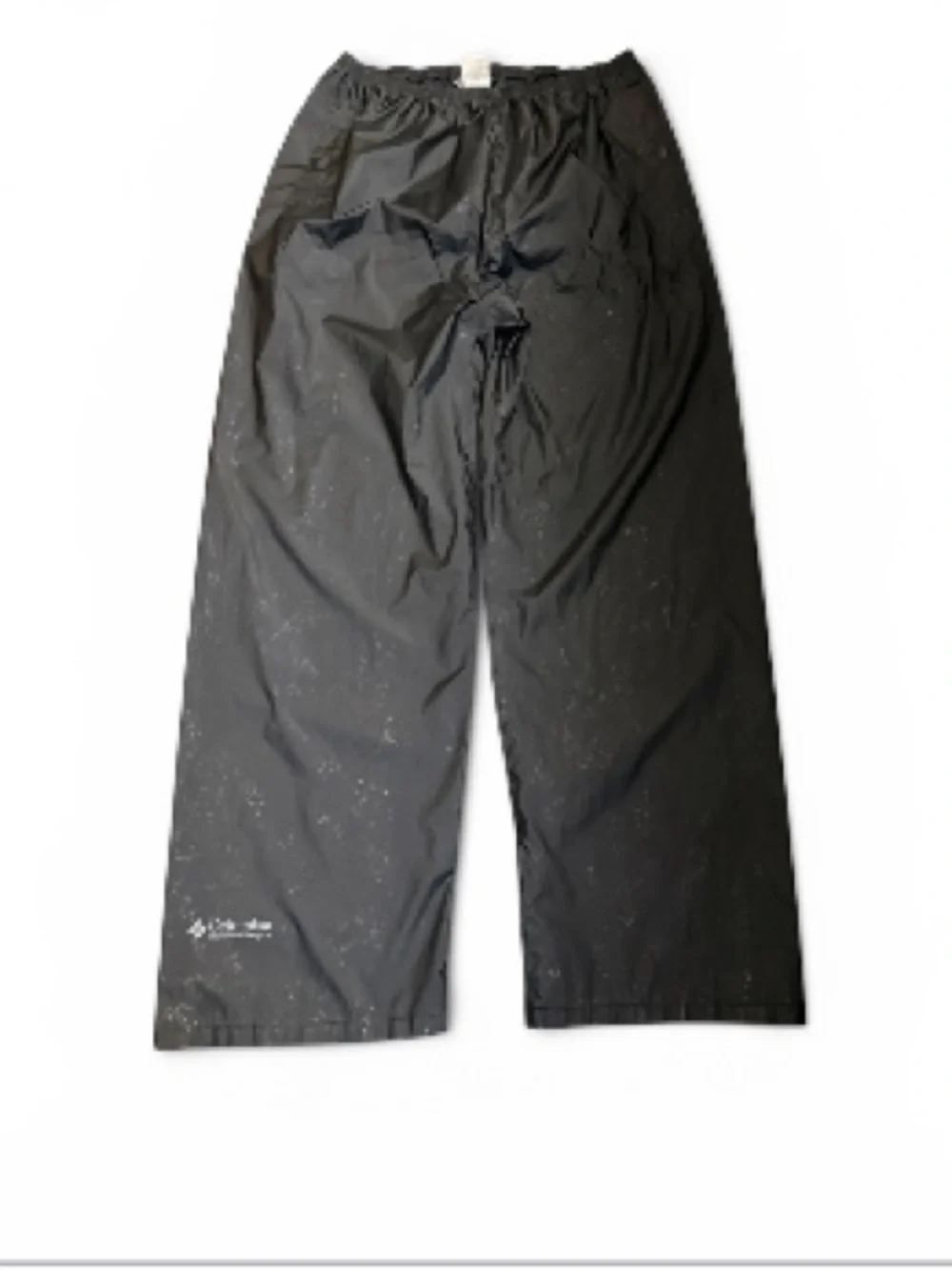 COLUMBIA Men’s Rain Pants SZ XXL Black Elastic Waistband Outdoors